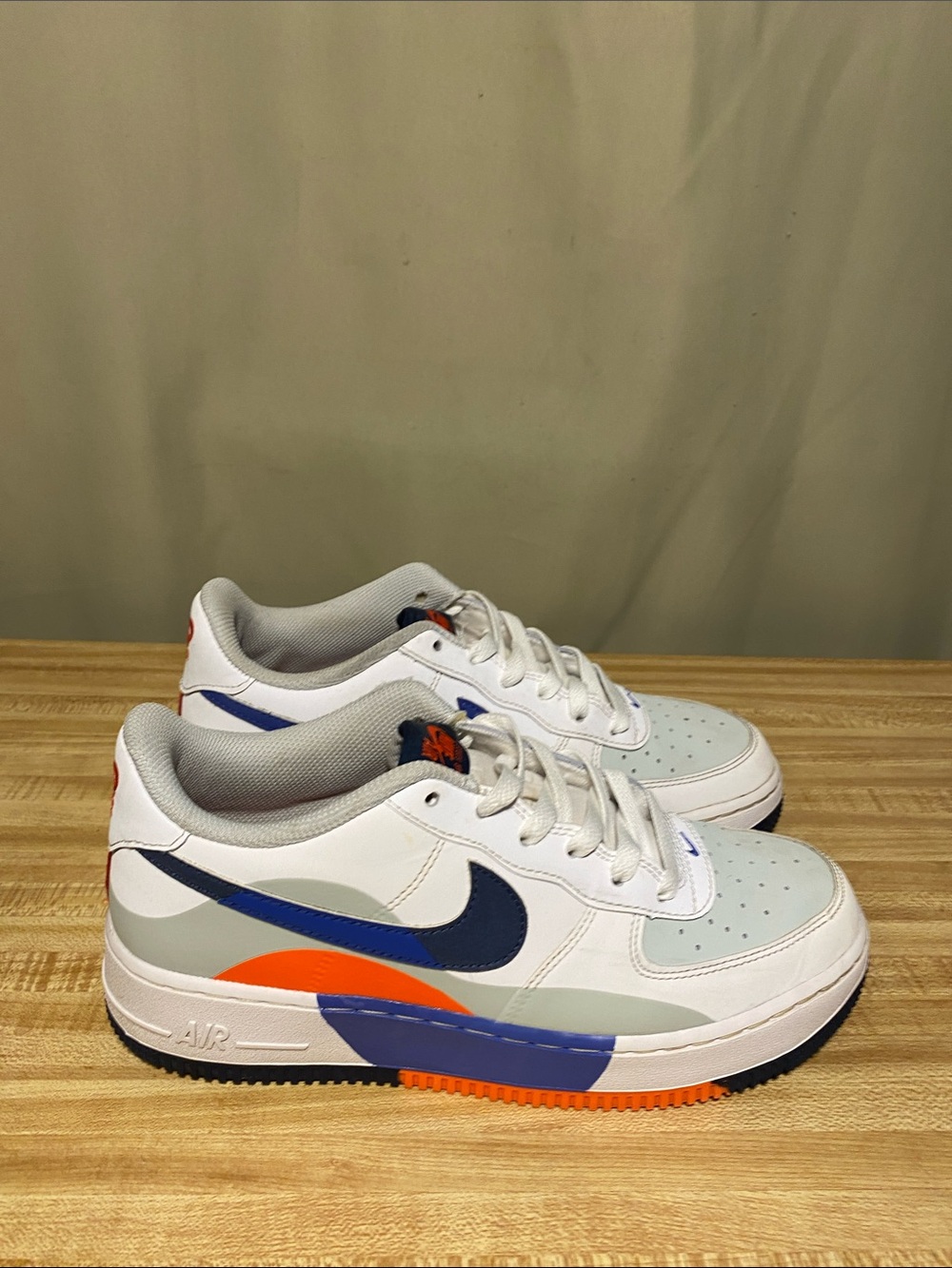 Nike Air Force 1 Low LV8 (GS) Upside Down Light Silver/ Astronomy Blue 6.5Y